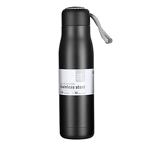 White Stainless Steel Double Wall Workout Bottle (Keep Cold or Hot