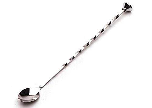 Treasure Exports Teardrop Bar Spoons Stainless Steel, Professional Cocktail Mixing Spoon Bar Tool Japanese Style Teardrop Spoon: 12 Inches - 6 Pcs Set
