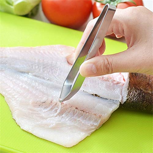 Treasure Exports Stainless Steel Fish Bone Remover, Pincer Puller Tweezer Tongs Pick-Up Tool, Feather Removal Tools : 2 Pcs Set (1)