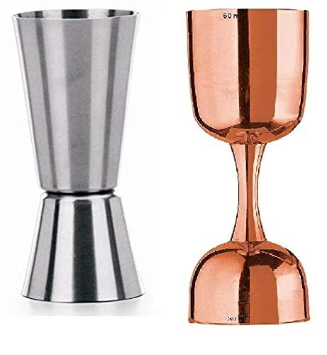 Treasure Exports Double Side Peg Measure and Rose Gold Without Handle Set of 2 - TREASURE EXPORTS