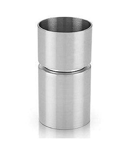 Treasure Exports Premium Stylish Straight Stainless Steel Double Sided Peg Measure 30 and 60 ml, Thimble Jigger, Cocktail Drink Limited Edition - TREASURE EXPORTS