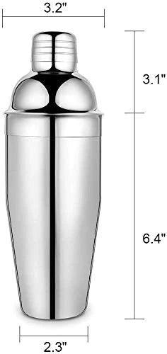 Treasure Exports Cocktail Shaker 750 ml , Bar Shaker, Cocktail Tin, Stainless Steel Cocktail Shaker, Martini Shaker Set, Drink Shaker Built-in Strainer - TREASURE EXPORTS