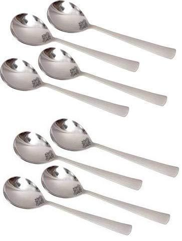 Treasure Exports Stainless Steel Serving Spoon Set 8 Pcs (9 inch) - TREASURE EXPORTS