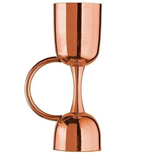 Treasure Exports Rose Gold Peg Measure Jigger with Handle 30 and 60 ml, Design Jigger with Handle - Limited Edition