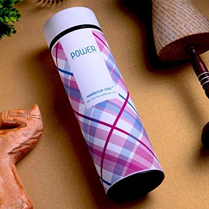 Treasure Exports Double Wall Vacuum Insulated Stainless Steel Flask 480 ml Hot and Cold 12 Hours, White Color (Power)