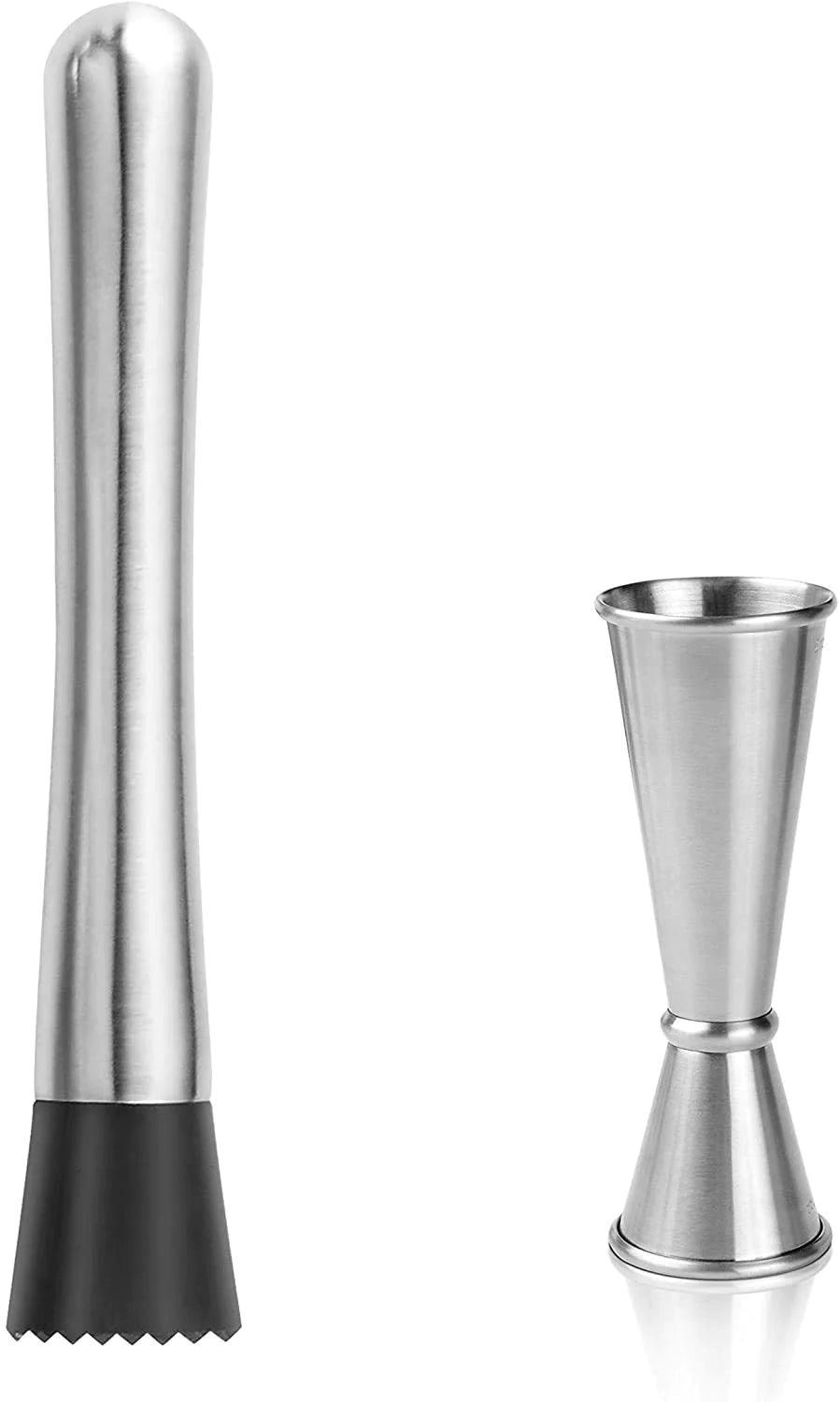 Treasure Exports Cocktail Shaker Bartender Set Professional Bar Tools: 5 Pcs - TREASURE EXPORTS