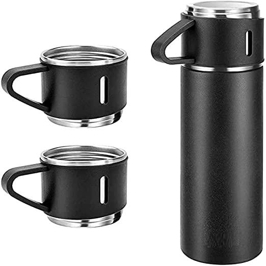 500 ML Vacuum Flask set with 2 Cups - TREASURE EXPORTS