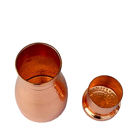 Pure Copper Tumbler Cup Tumbler Hammered Cup Ayurveda Health ( 300ml)